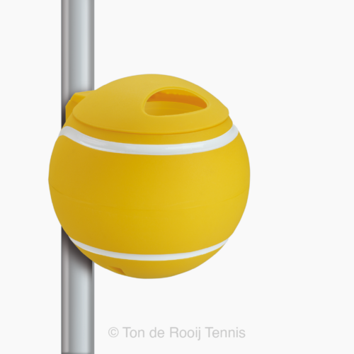 AFVALBAK TENNISBAL, GEEL