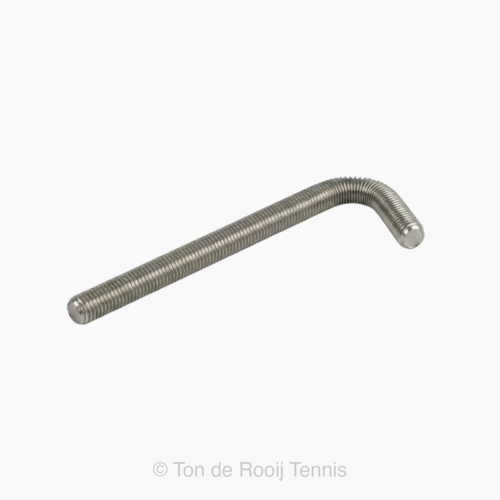 RVS DRAADEIND GEBOGEN 150 MM