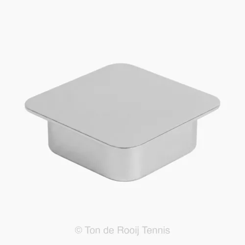 Aluminium deksel grondpot vierkant voor tennisnetpaal